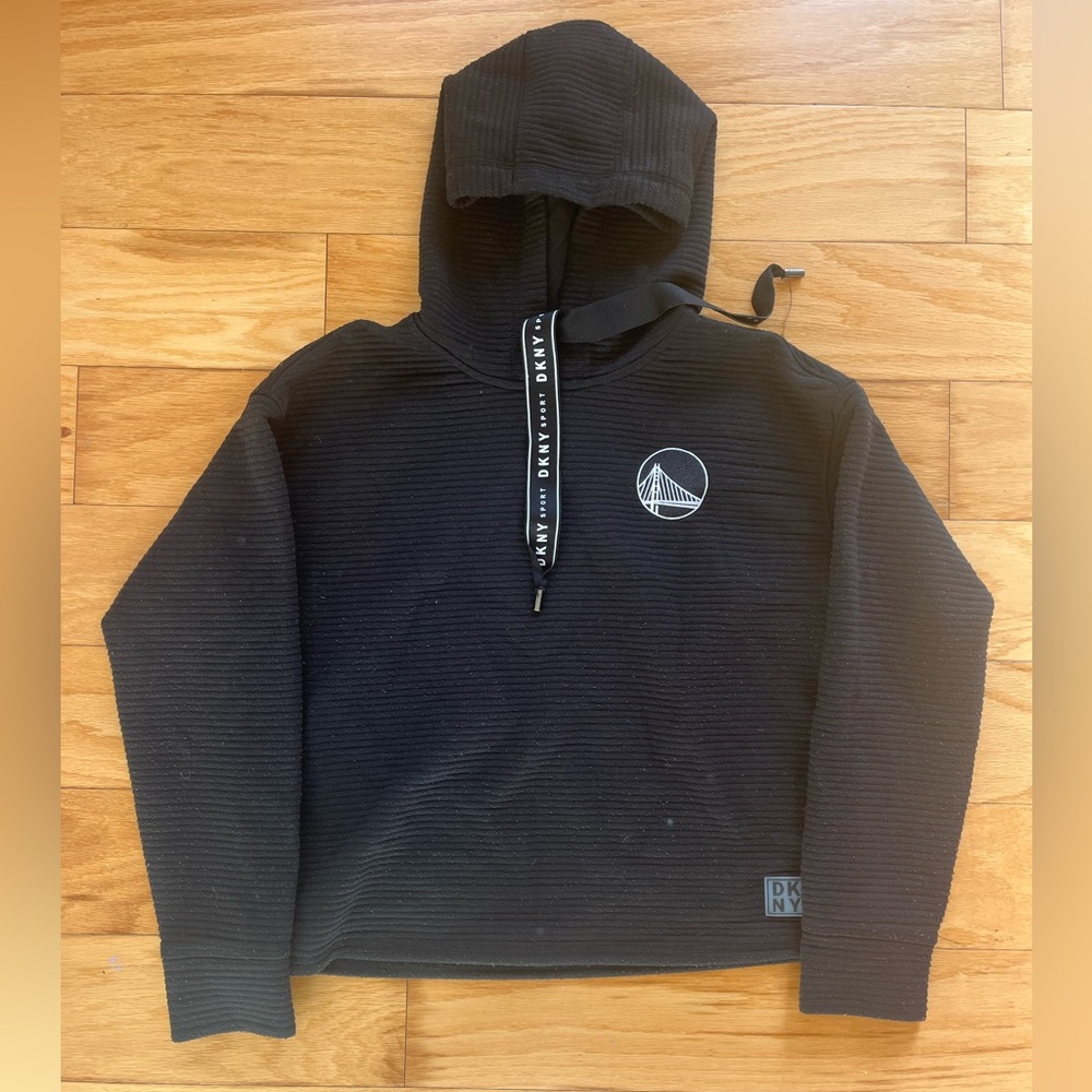 DKNY Black Hooded Sweatshirt